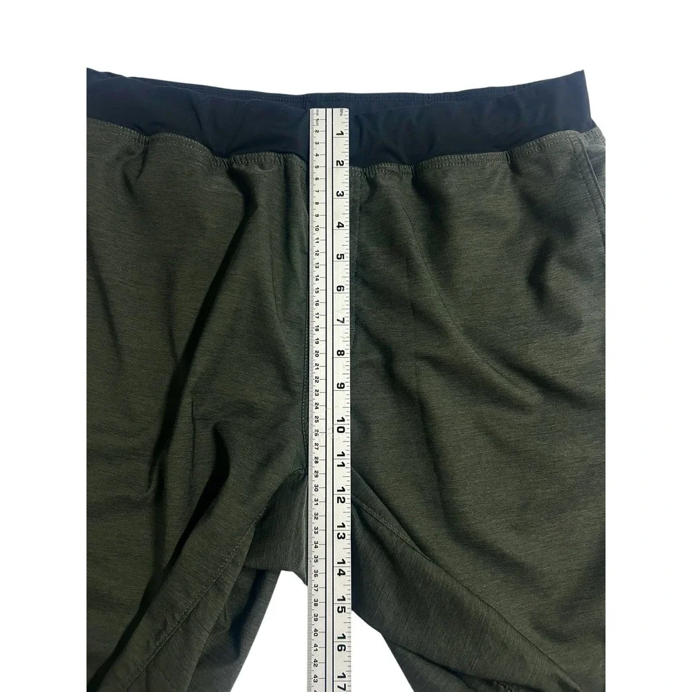 Prana‎ Peak To Creek Shorts Men's Size XL Performance Black Olive Green